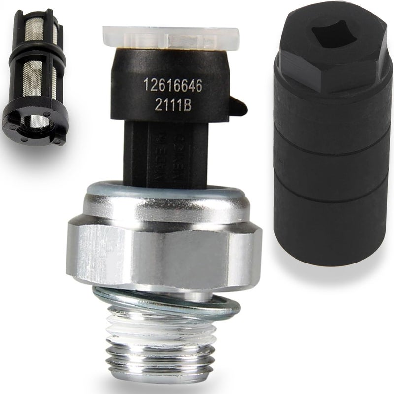CHENHO 12677836 Oil Pressure Sensor for Chevy Chevrolet Silverado 1500 2500 3500,Express,Corvette,Suburban,Avalanche,Impala,Tahoe,Trailblazer& GMC Sierra,Savana,Yukon,Envoy&Cadillac,CTS,Escalade 2003-2008 - Image 1